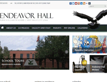 Tablet Screenshot of endeavorhall.org